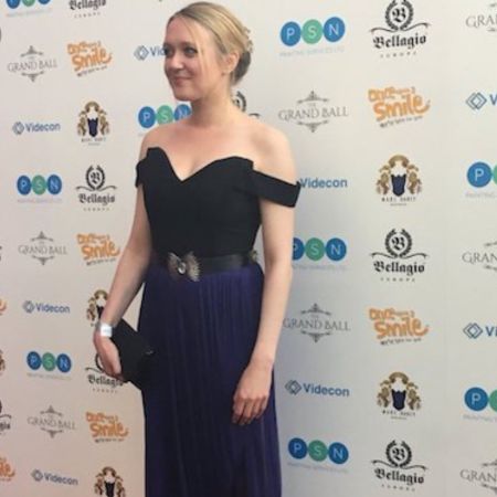 Emily in her blue dress